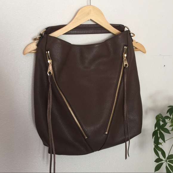 Rebecca Minkoff Handbags - {Rebecca Minkoff} Moto Dark Brown Hobo Bag